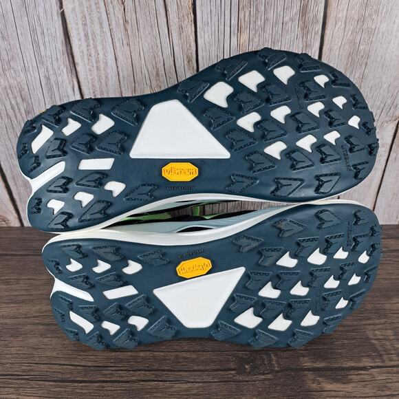 HOKA Tecton X 3 Trail Running Shoes Men's 7/8 D Tart Apple Blue Twilight (READ) - Picture 7 of 8